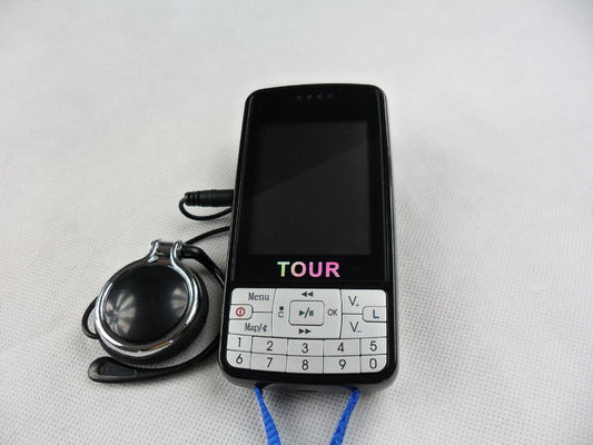 LCD Ekranlı 007B Otomatik Tur Rehber Sistemi, Siyah Dijital Ses Kılavuzu